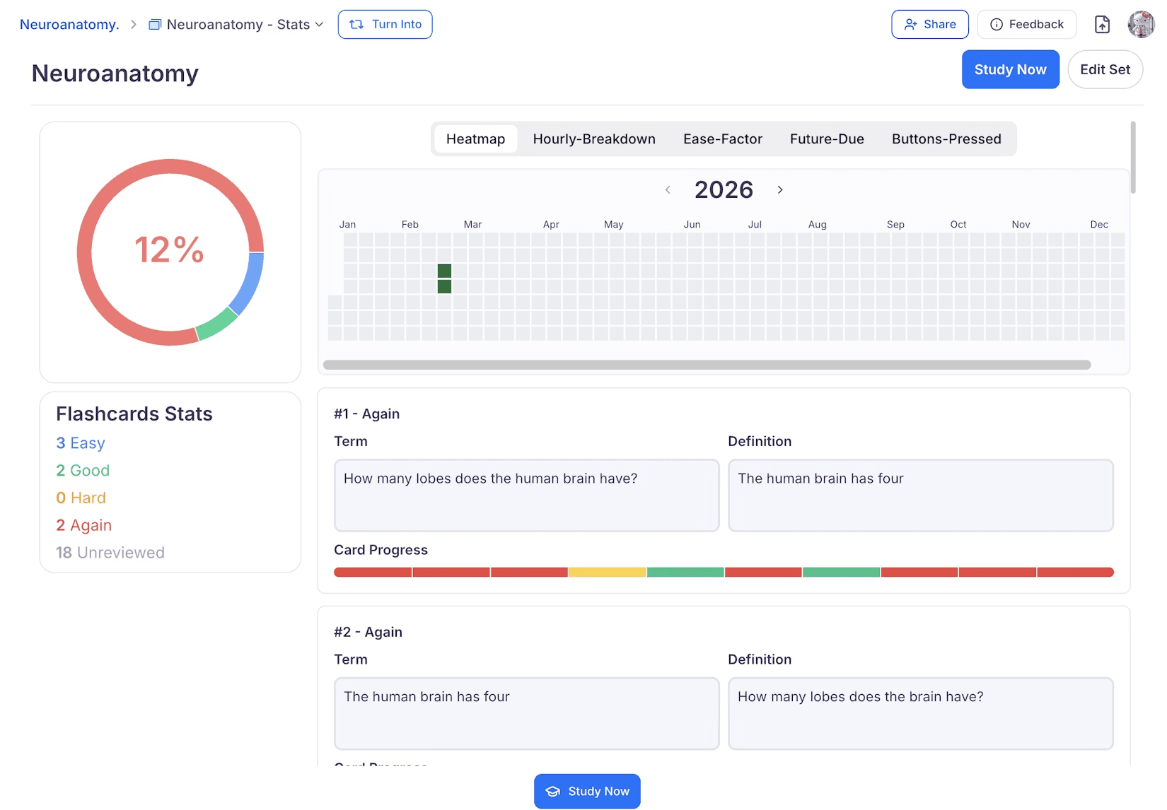 StudyFetch dashboard.
