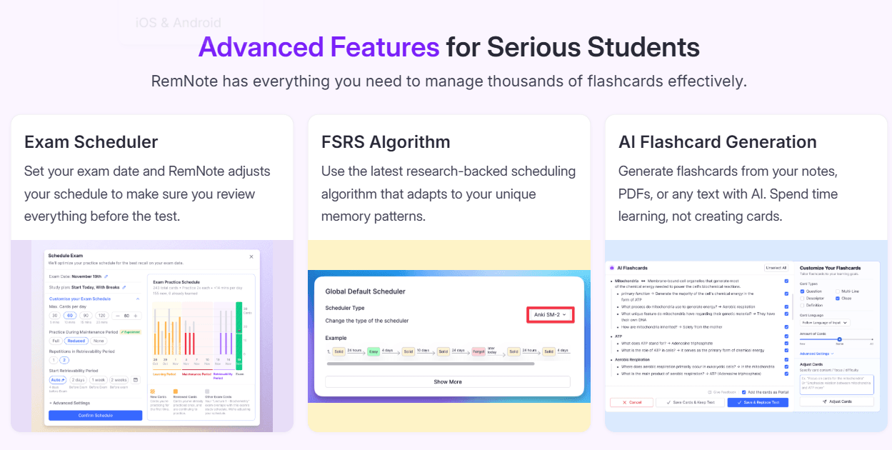 RemNote's advanced features for RemNote.