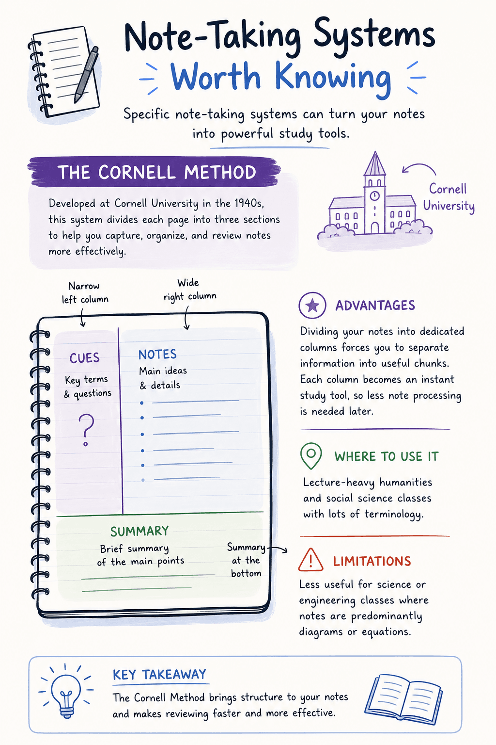 Note-Taking Systems Worth Knowing” introducing the Cornell Method.